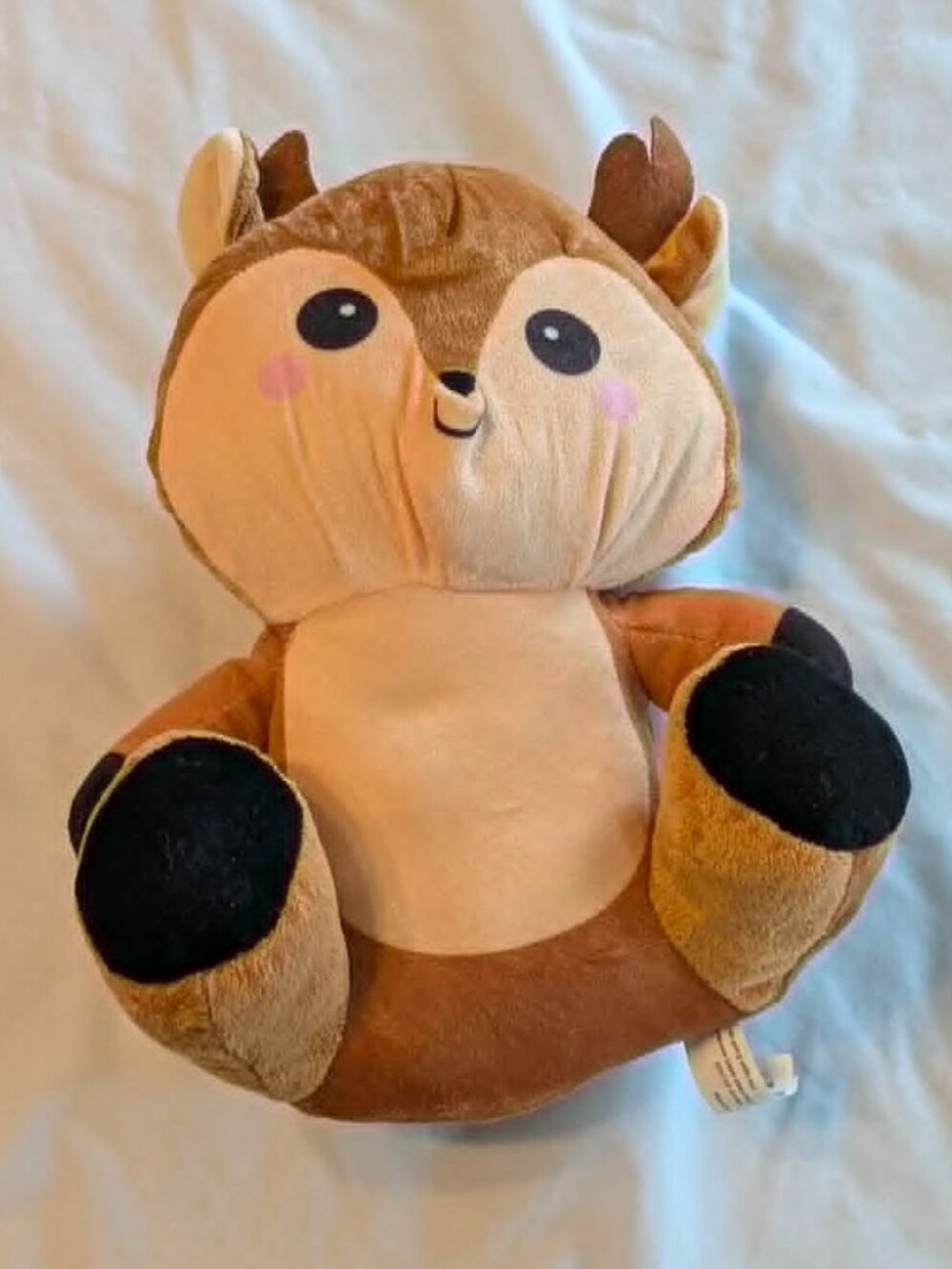 Stuffed Animal Deer Woodland Plush 12 Inches Furry Creature Soft Antlers